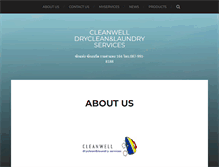 Tablet Screenshot of cleanwelldryclean.com